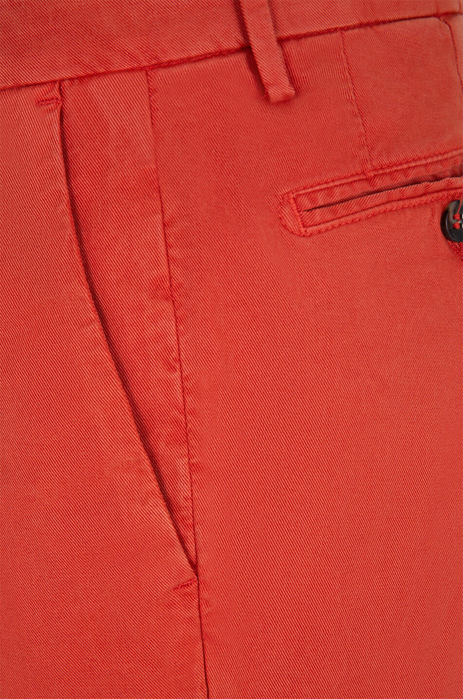 B SETTECENTO Pantalon chino slim en coton Homme ORANGE MOYEN 3