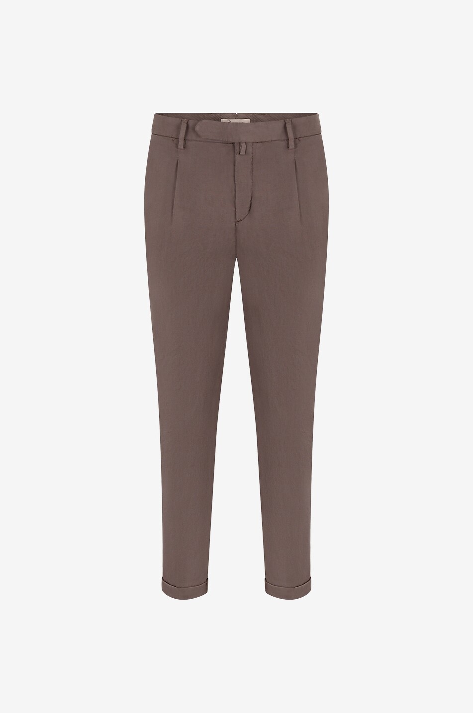 B SETTECENTO Slim-Fit-Chinohose aus Leinen und Baumwolle Herren MITTELBRAUN 1