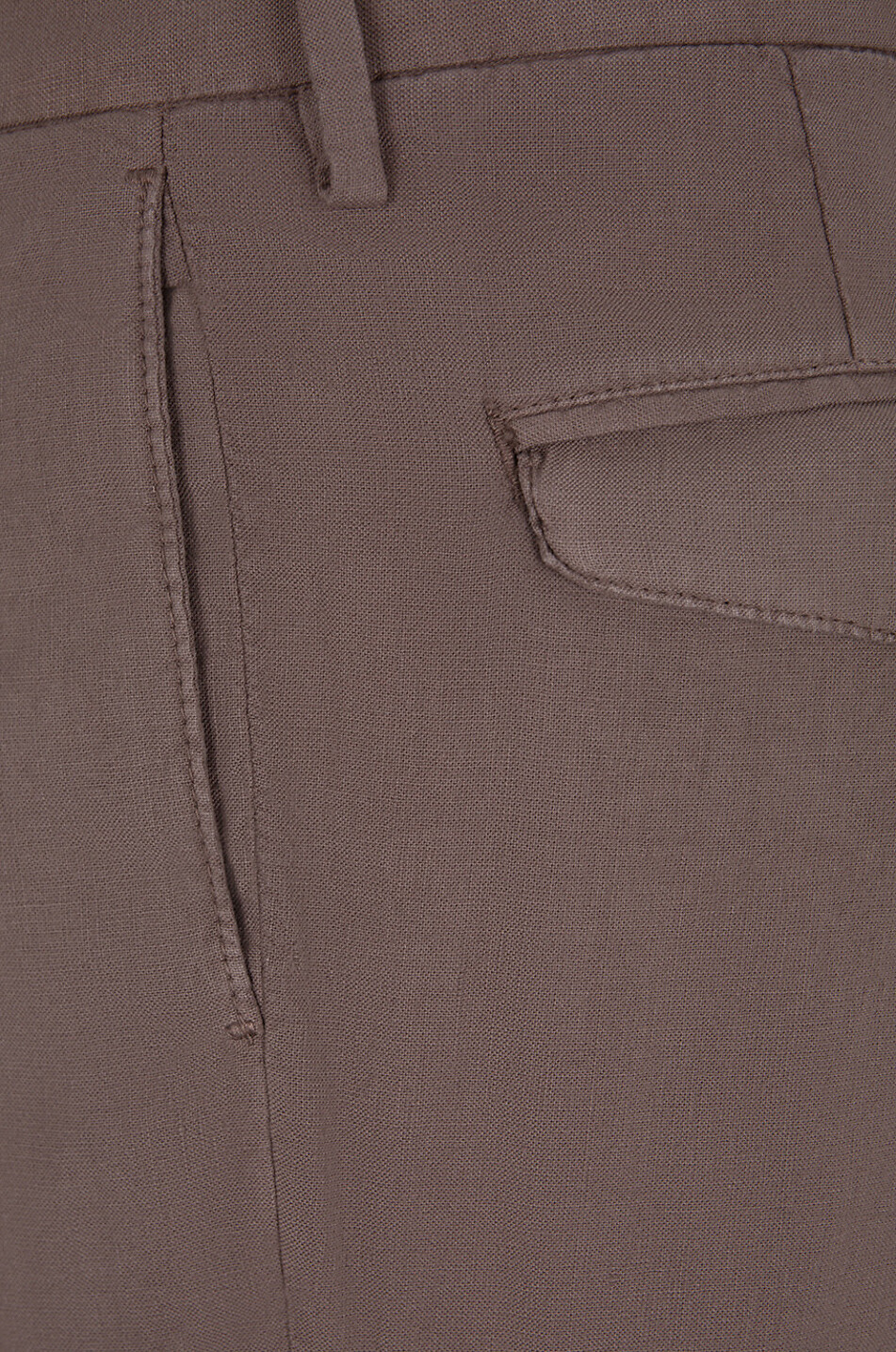 B SETTECENTO Slim-Fit-Chinohose aus Leinen und Baumwolle Herren MITTELBRAUN 3