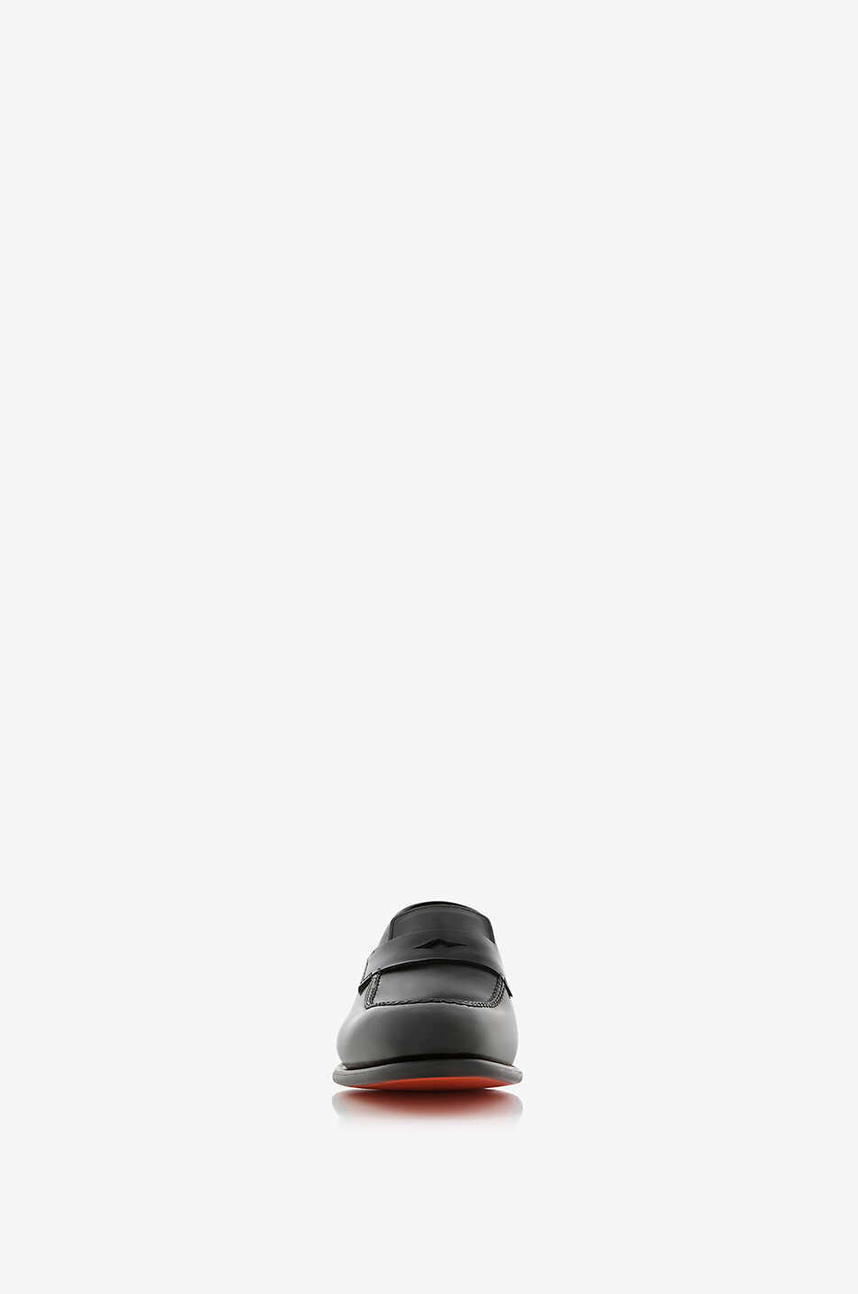 SANTONI Mocassins en cuir lisse brossé Homme NOIR 2