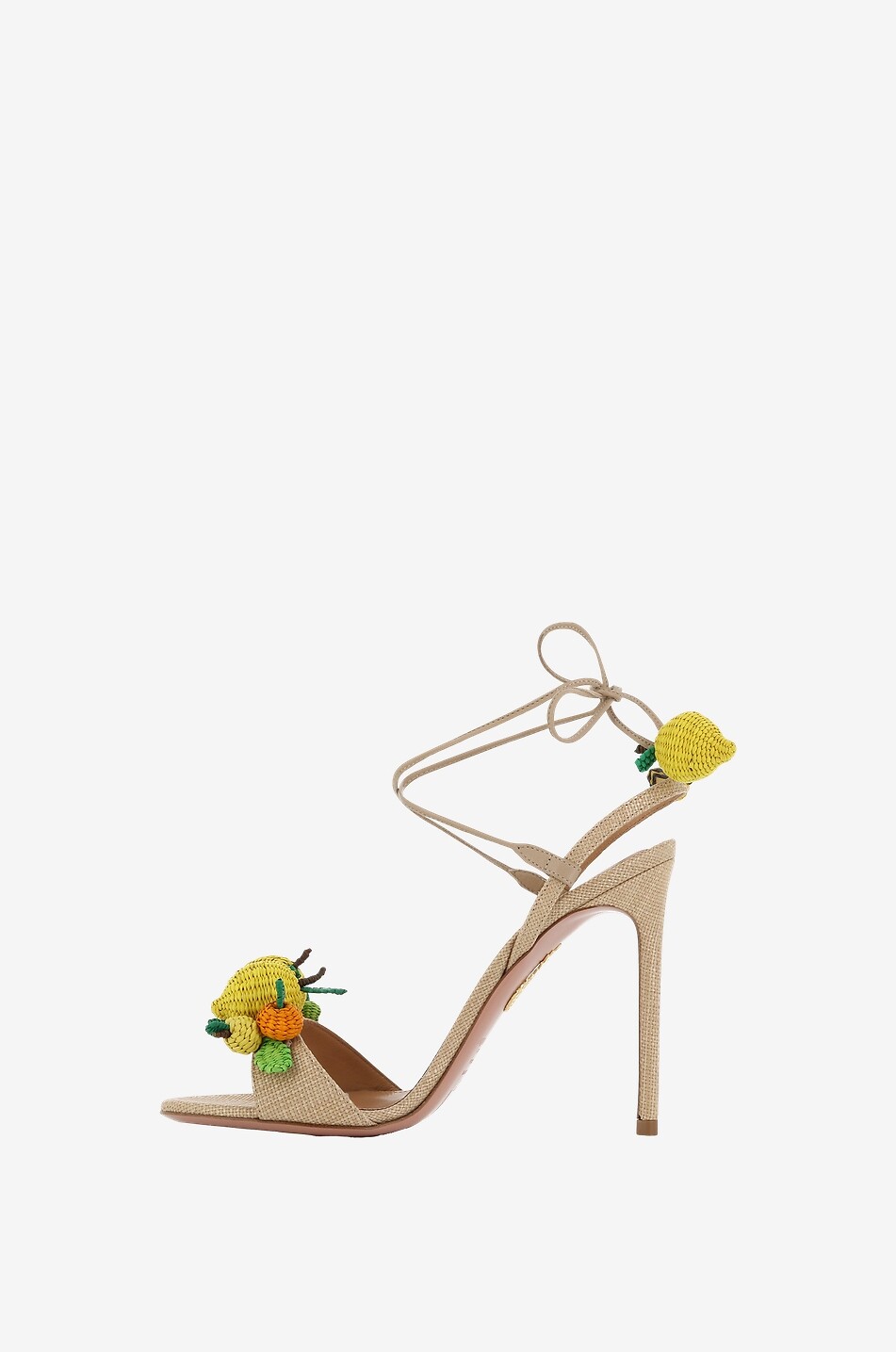 AQUAZZURA Bastsandalen Citrus Punch 105 Damen BEIGE 5