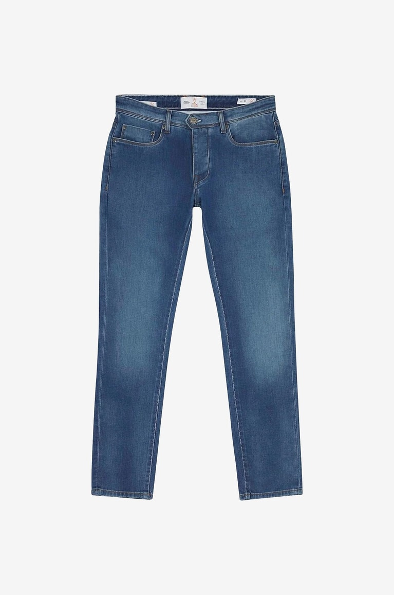 ACE DENIM Roma Denim cotton slim-fit jeans Men DARK BLUE 1