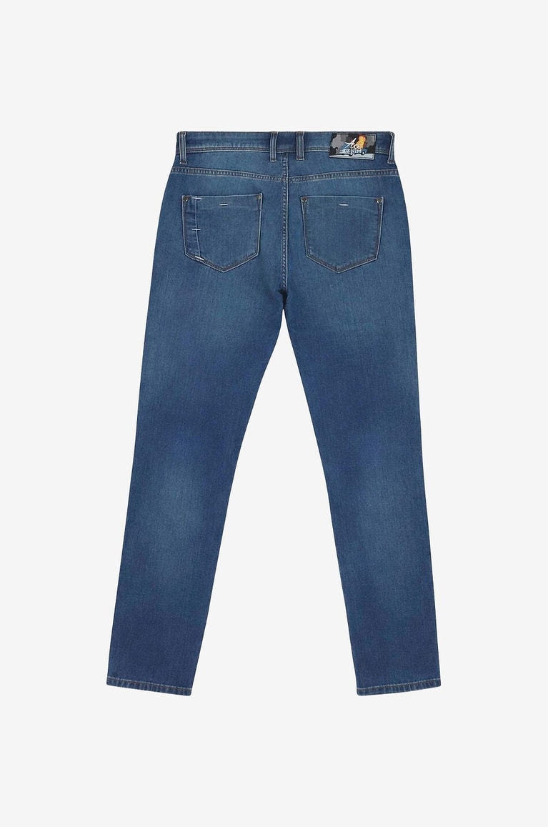 ACE DENIM Roma Denim cotton slim-fit jeans Men DARK BLUE 2