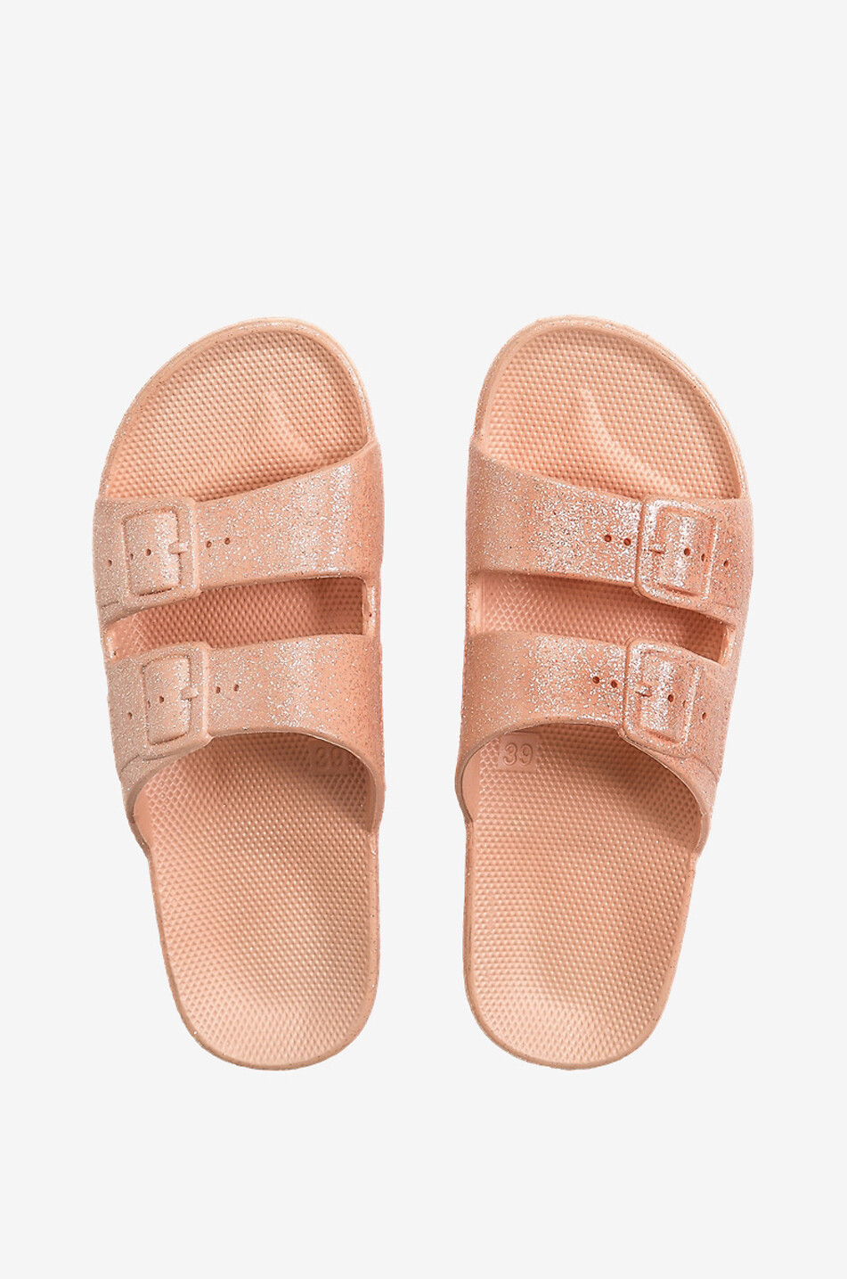 Mules Apricot Glitter