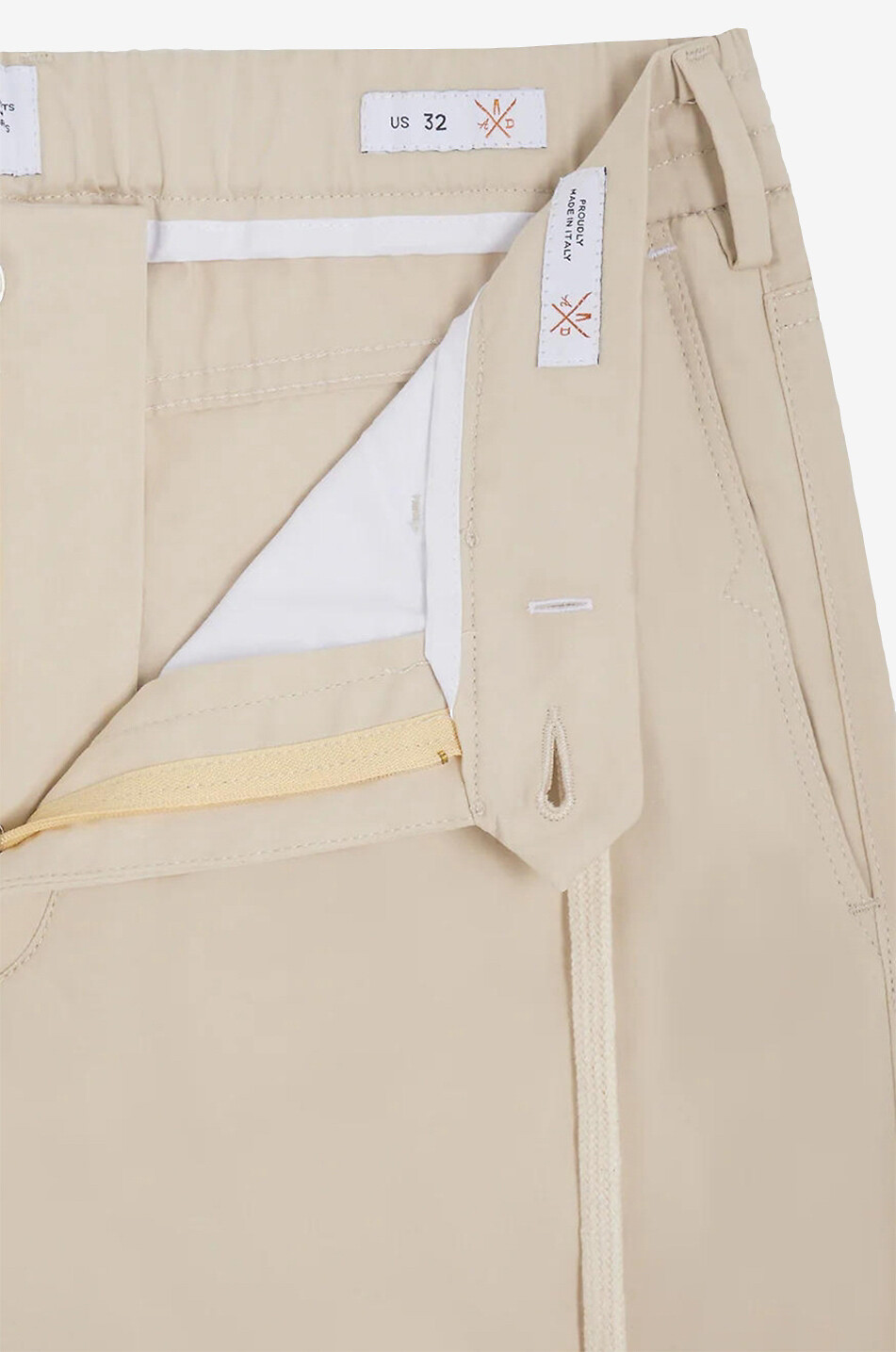 Soft Chino cotton and silk jogger fit trousers