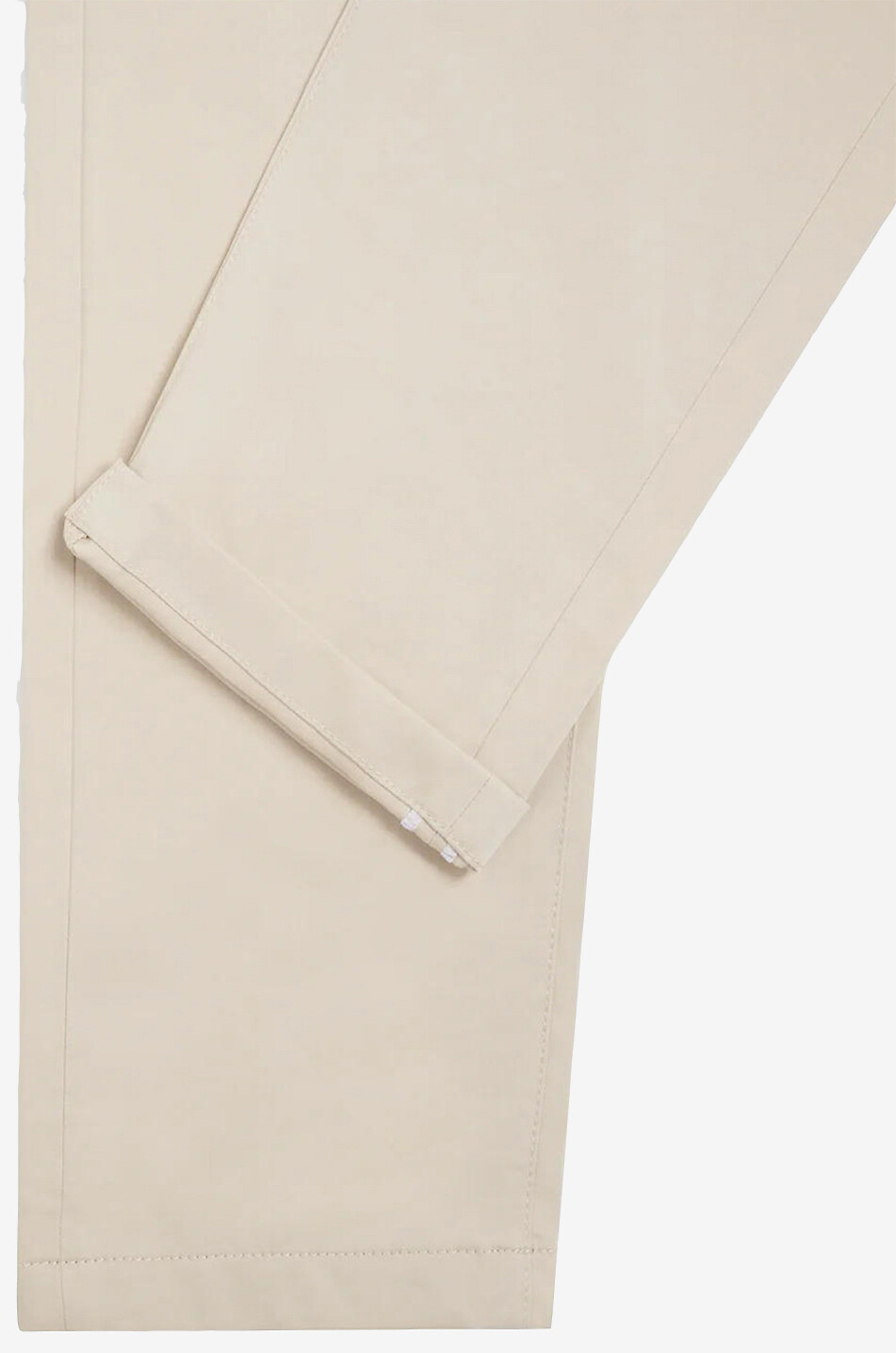 Soft Chino cotton and silk jogger fit trousers