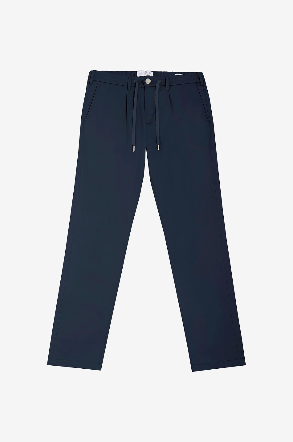Soft Chino cotton and silk jogger fit trousers