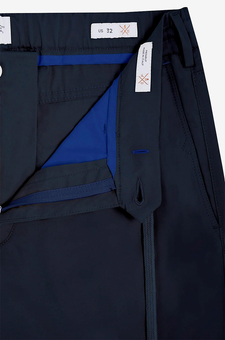 Soft Chino cotton and silk jogger fit trousers