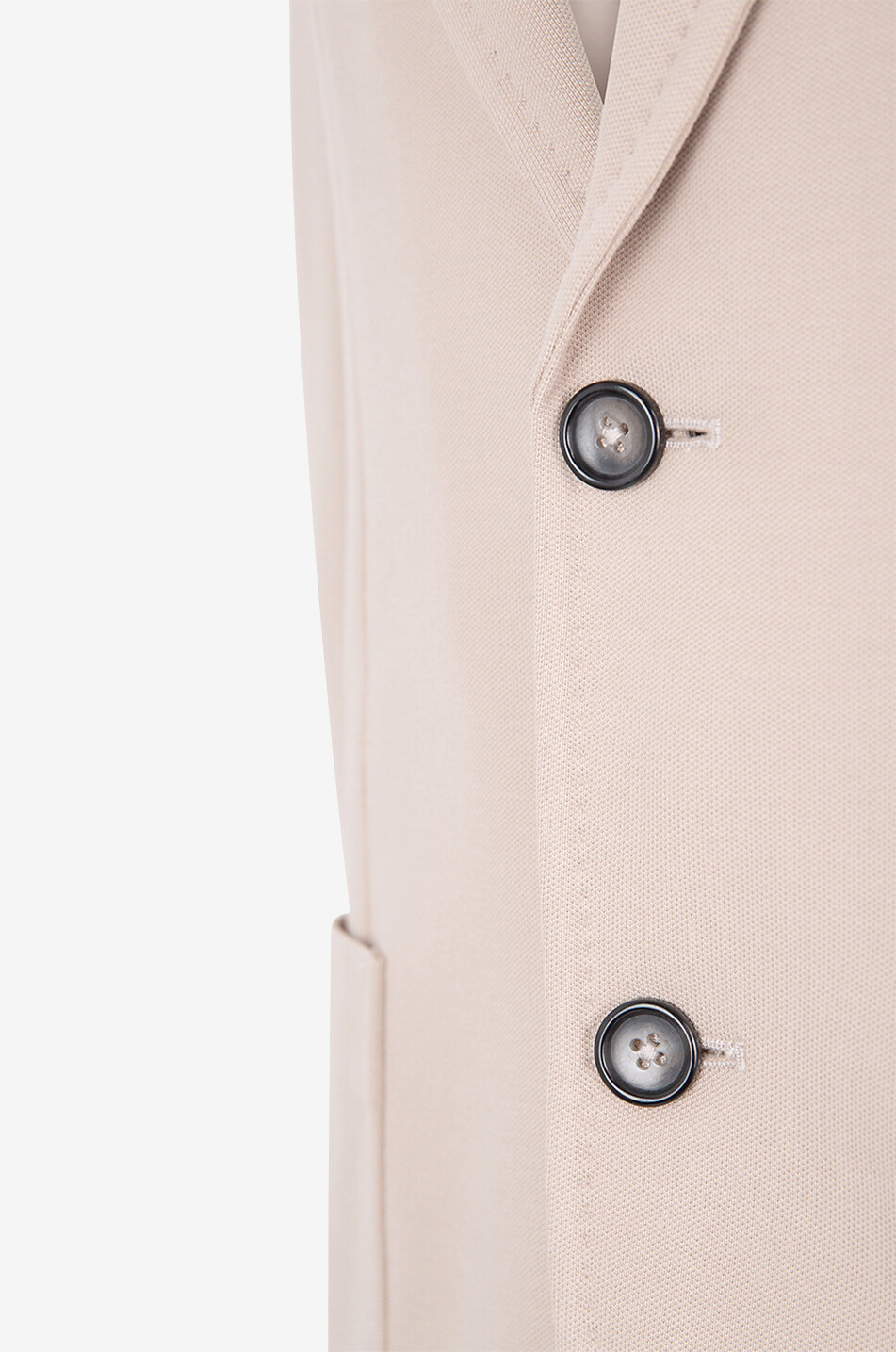 Single-breasted cotton blazer