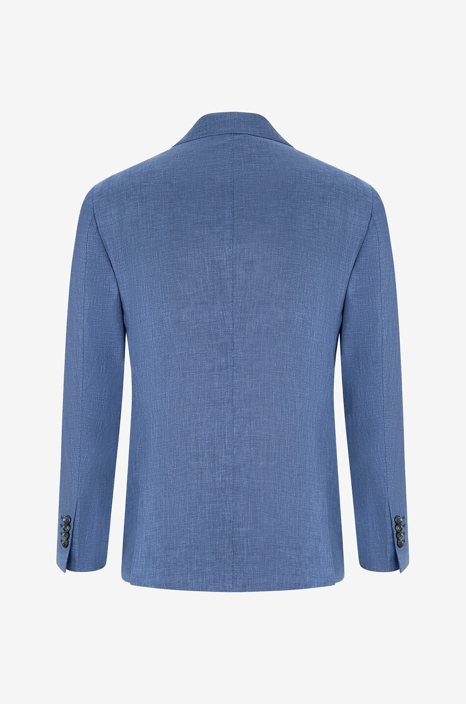 BARBA Blazer en lin laine vierge et soie Jimmy Homme BLEU MOYEN 2