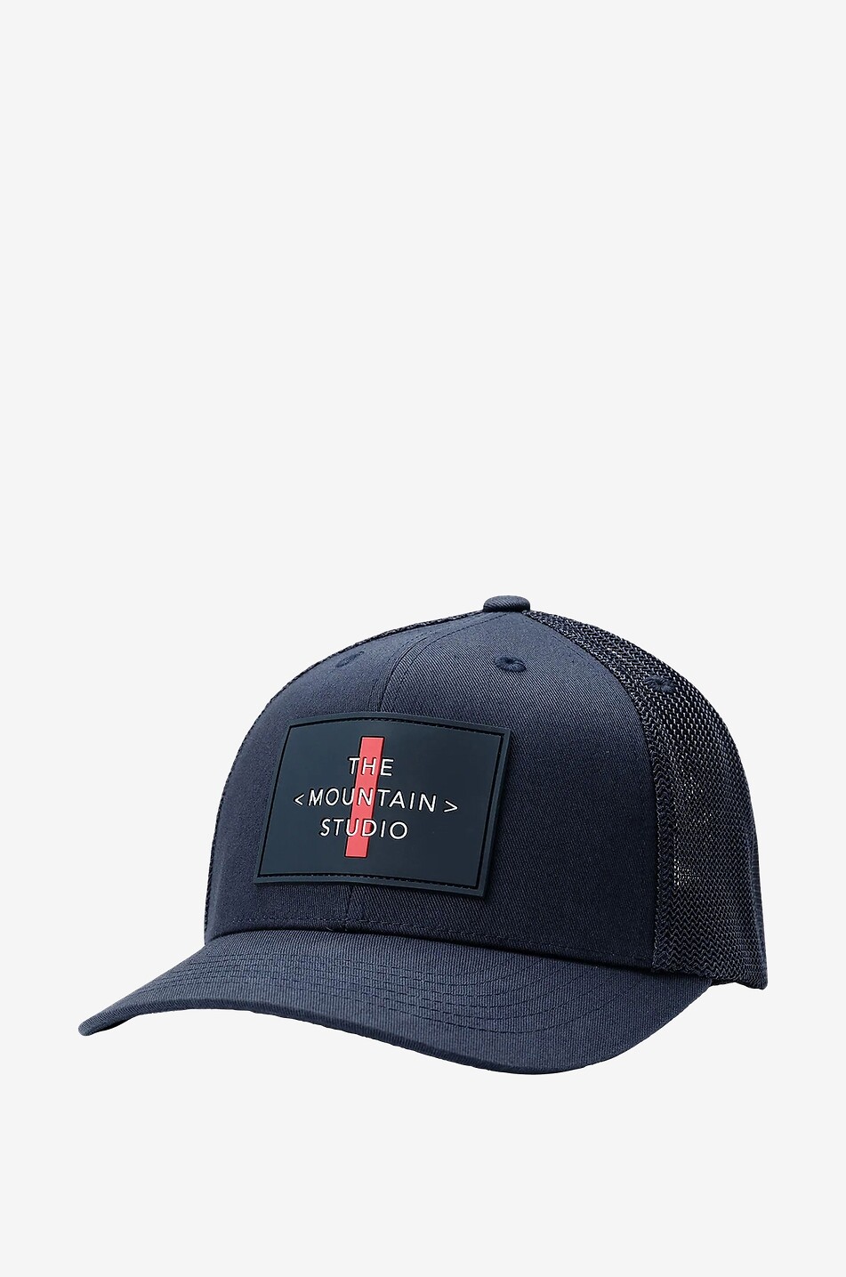 THE MOUNTAIN STUDIO Baseballkappe C-7 Mesh Cross Logo Herren MITTELBLAU 1
