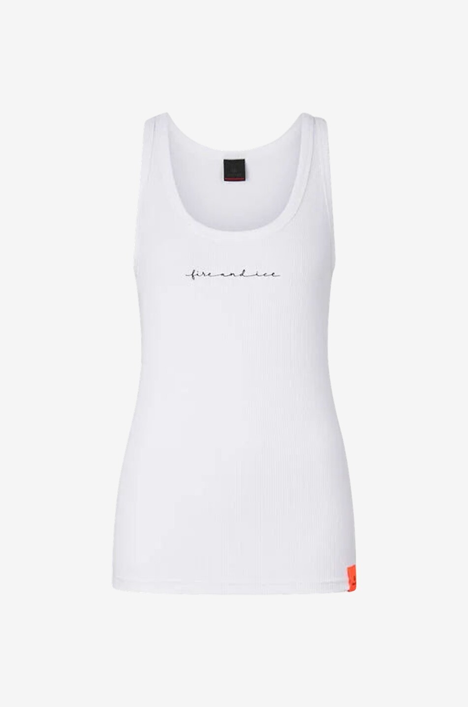 Ripp-Tanktop mit Ausschnitt Ally