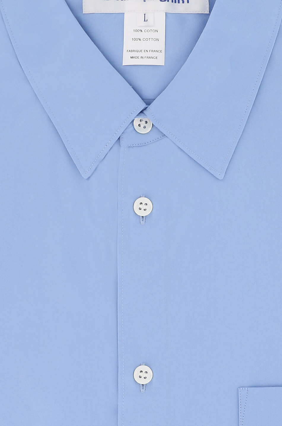 COMME DES GARCONS SHIRT Kurzarm-Hemd aus Popeline Forever Herren HELLBLAU 2