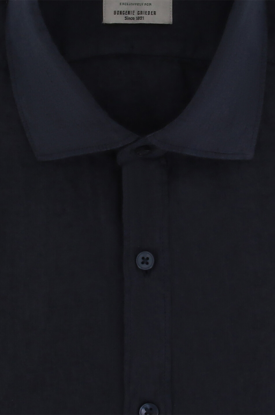 TINTORIA MATTEI Chemise à manches longues en lin Homme BLEU FONCE 2