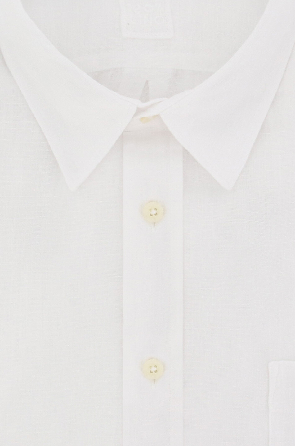 120% LINO Chemise classique à manches longues en lin Homme BLANC 2