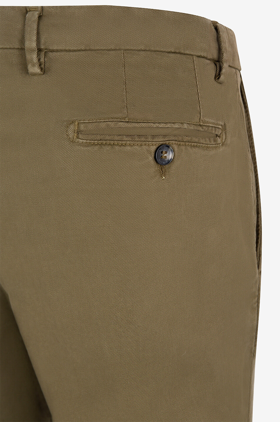 B SETTECENTO Slim fit chino cotton trousers Men MEDIUM GREEN 3