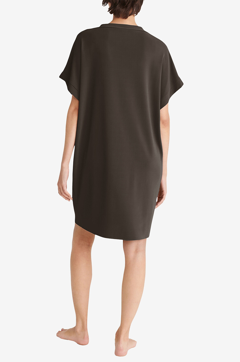 ERES Tali short jersey crepe tunic Women DARK KHAKI 3