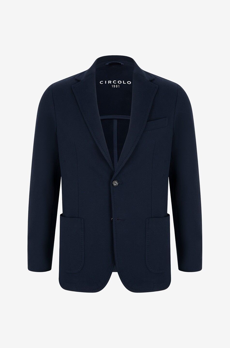 Blazer en coton à boutonnage simple