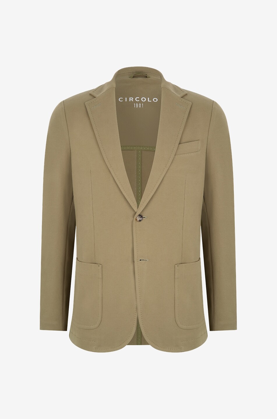 Blazer en coton à boutonnage simple