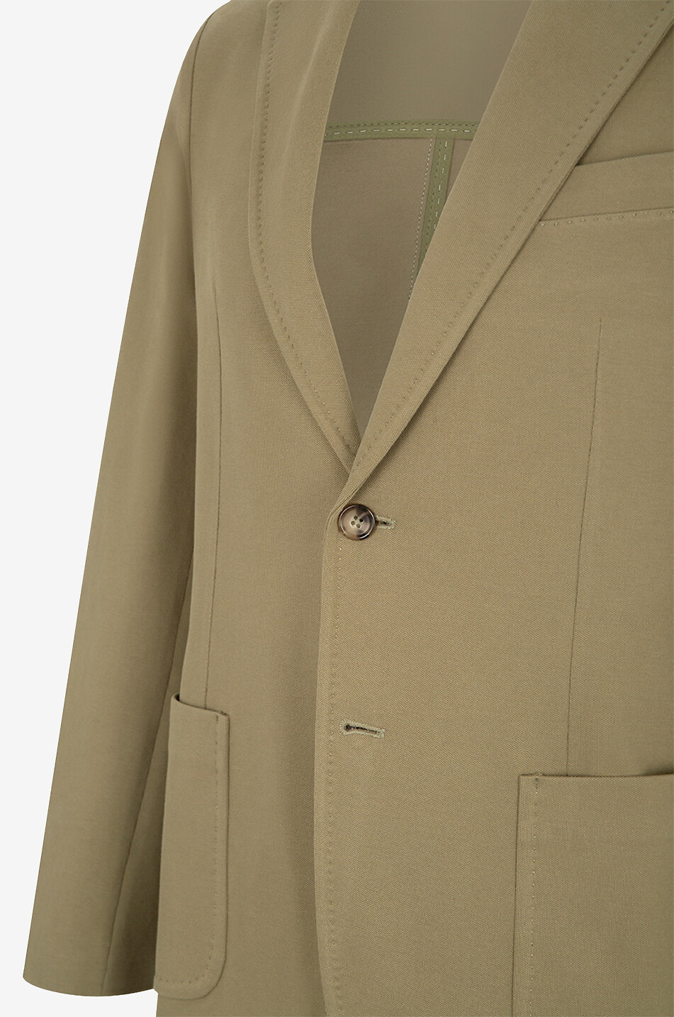 CIRCOLO 1901 Blazer en coton à boutonnage simple Homme KAKI 3