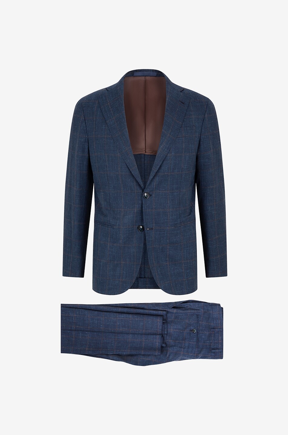 Jimmy checked virgin wool and silk suit