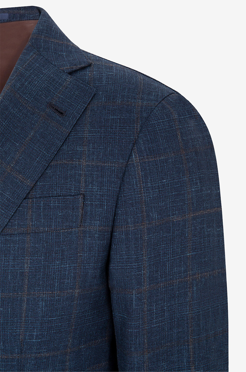 Jimmy checked virgin wool and silk suit
