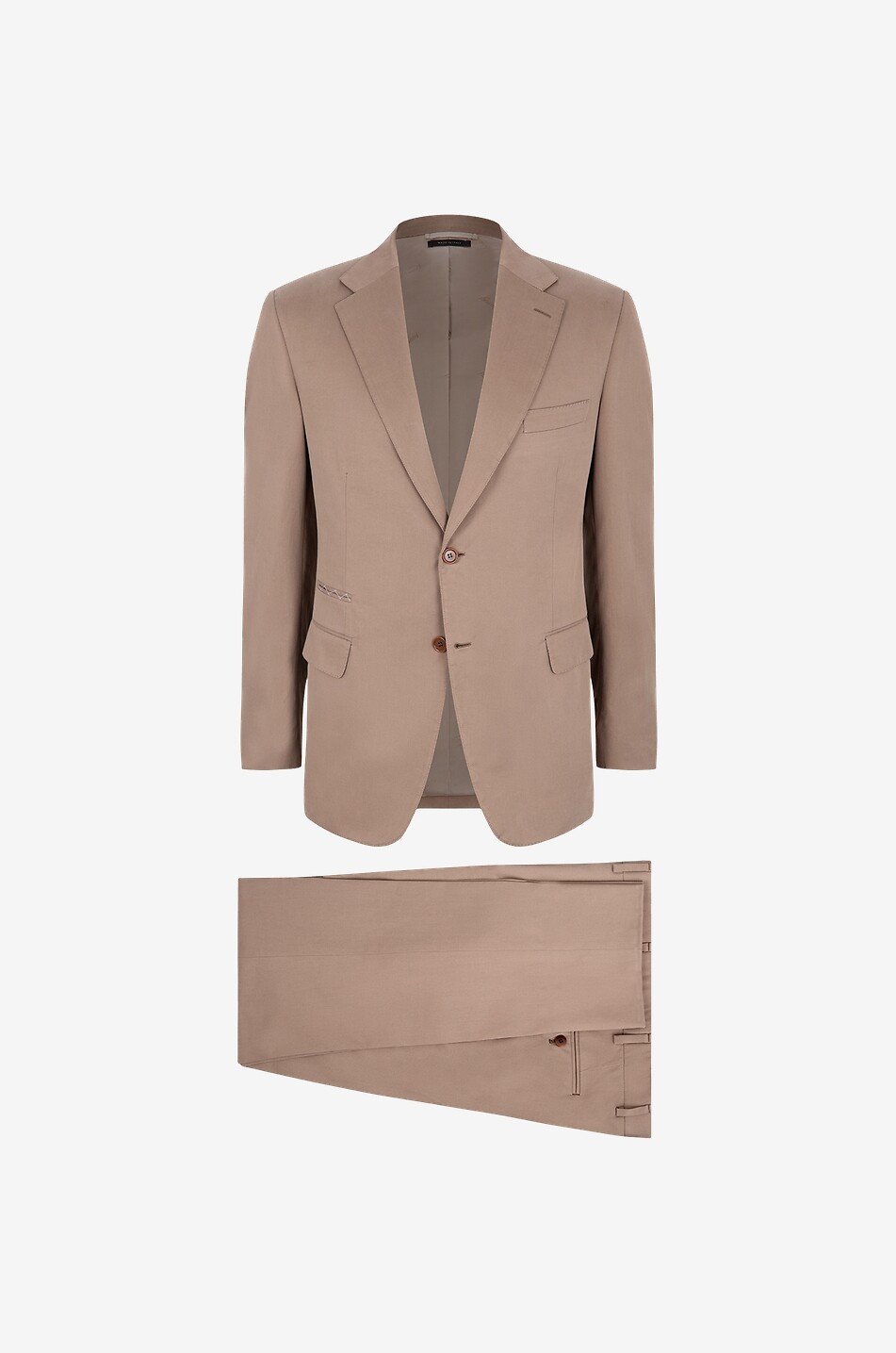 Cotton and cashmere suit