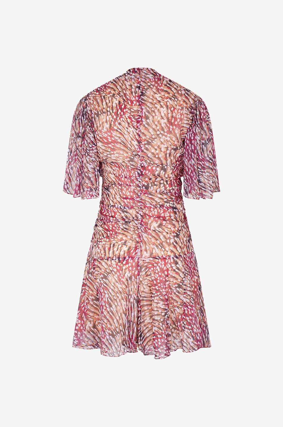 Kurzes Crêpe-Kleid mit Print Vivienne