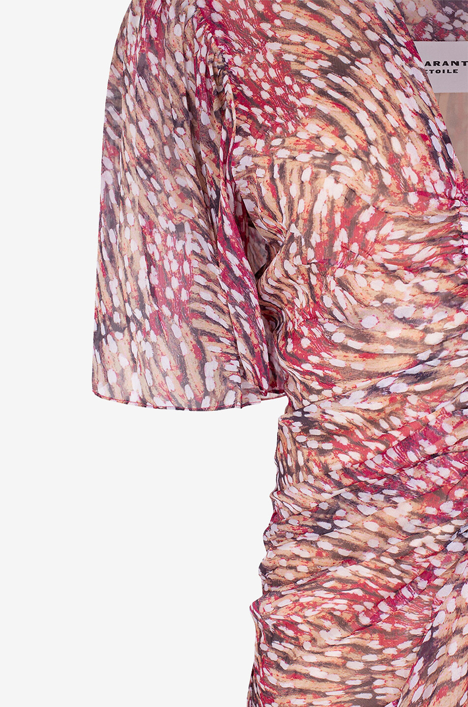 Kurzes Crêpe-Kleid mit Print Vivienne