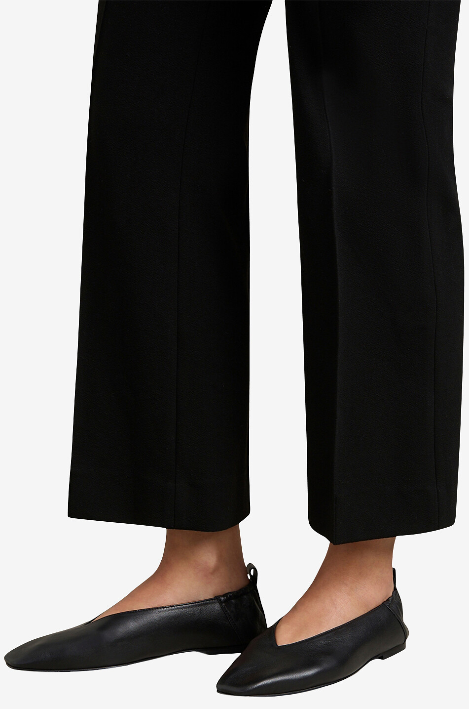 A.EMERY Briot leather ballet flats with pointed toes Women BLACK 3