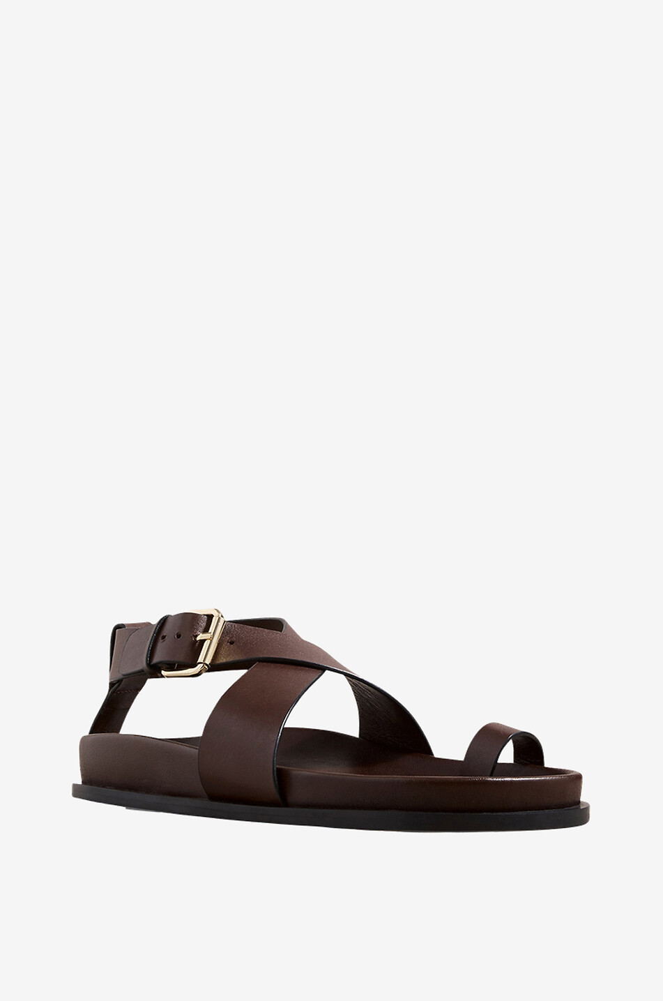 A.EMERY Dula flat leather sandals Women BROWN 1