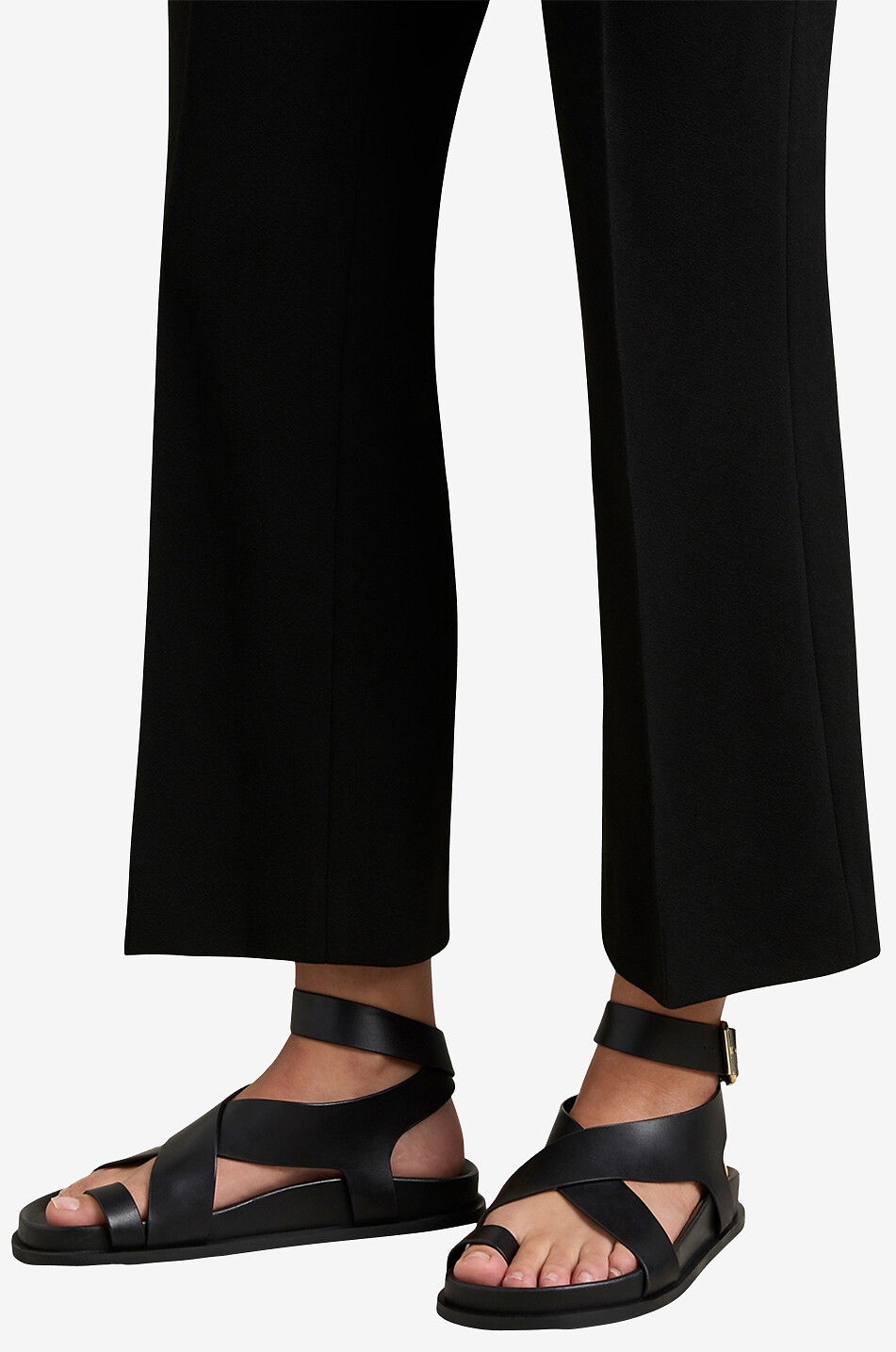 Sandales plates en cuir Jalen