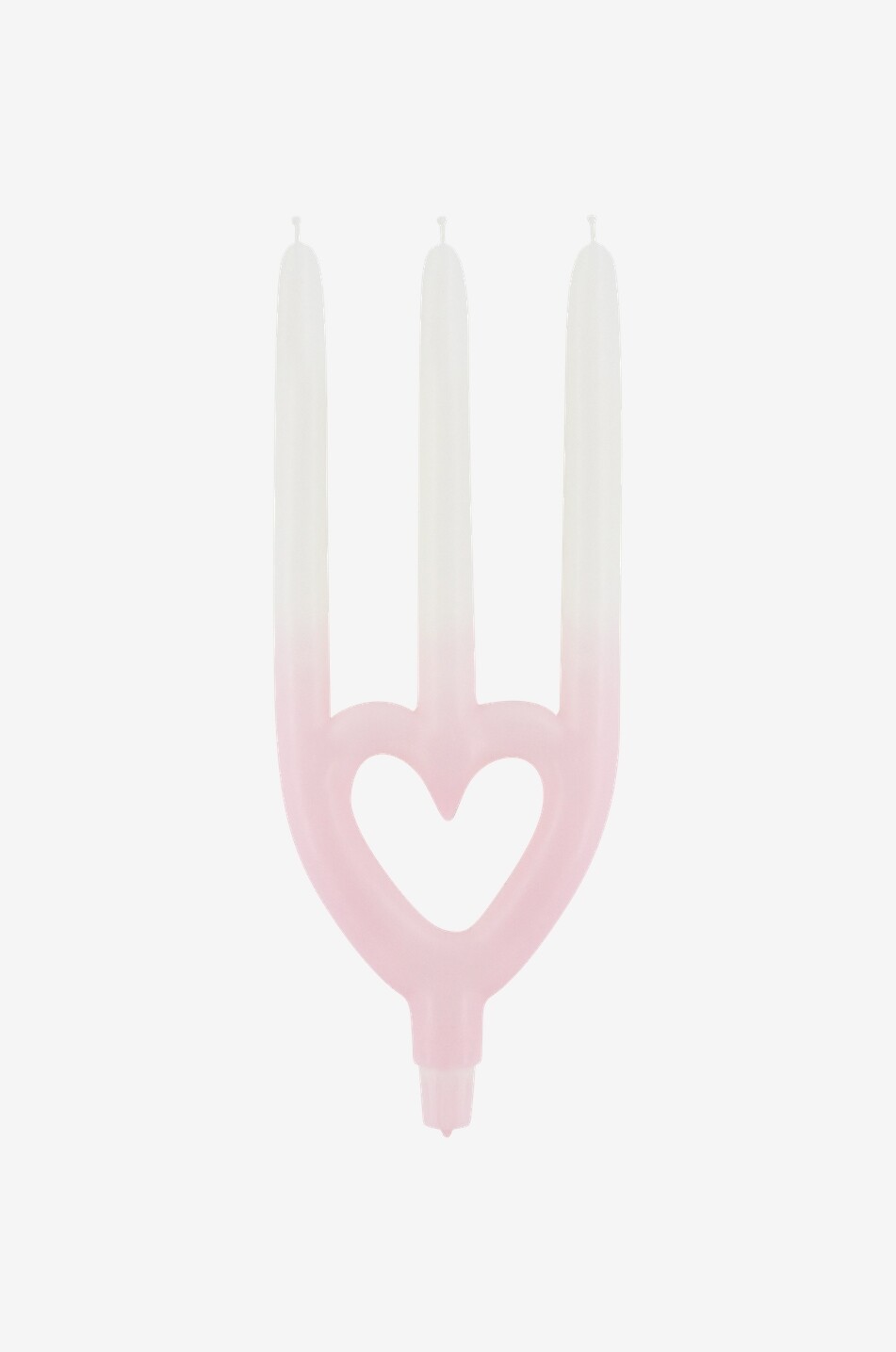 LES BOUGIES DE FREDERIQUE Dreiarmige Kerze Coeur Rose Haus ROSA 1