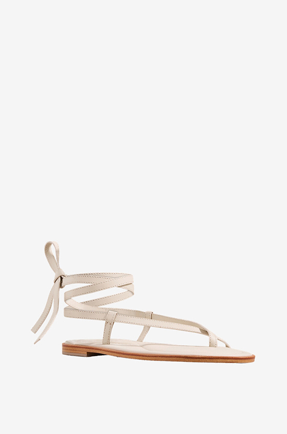 A.EMERY Sandales plates en cuir Elliot Femme BLANC 1