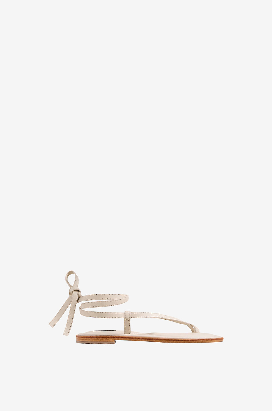 A.EMERY Sandales plates en cuir Elliot Femme BLANC 2