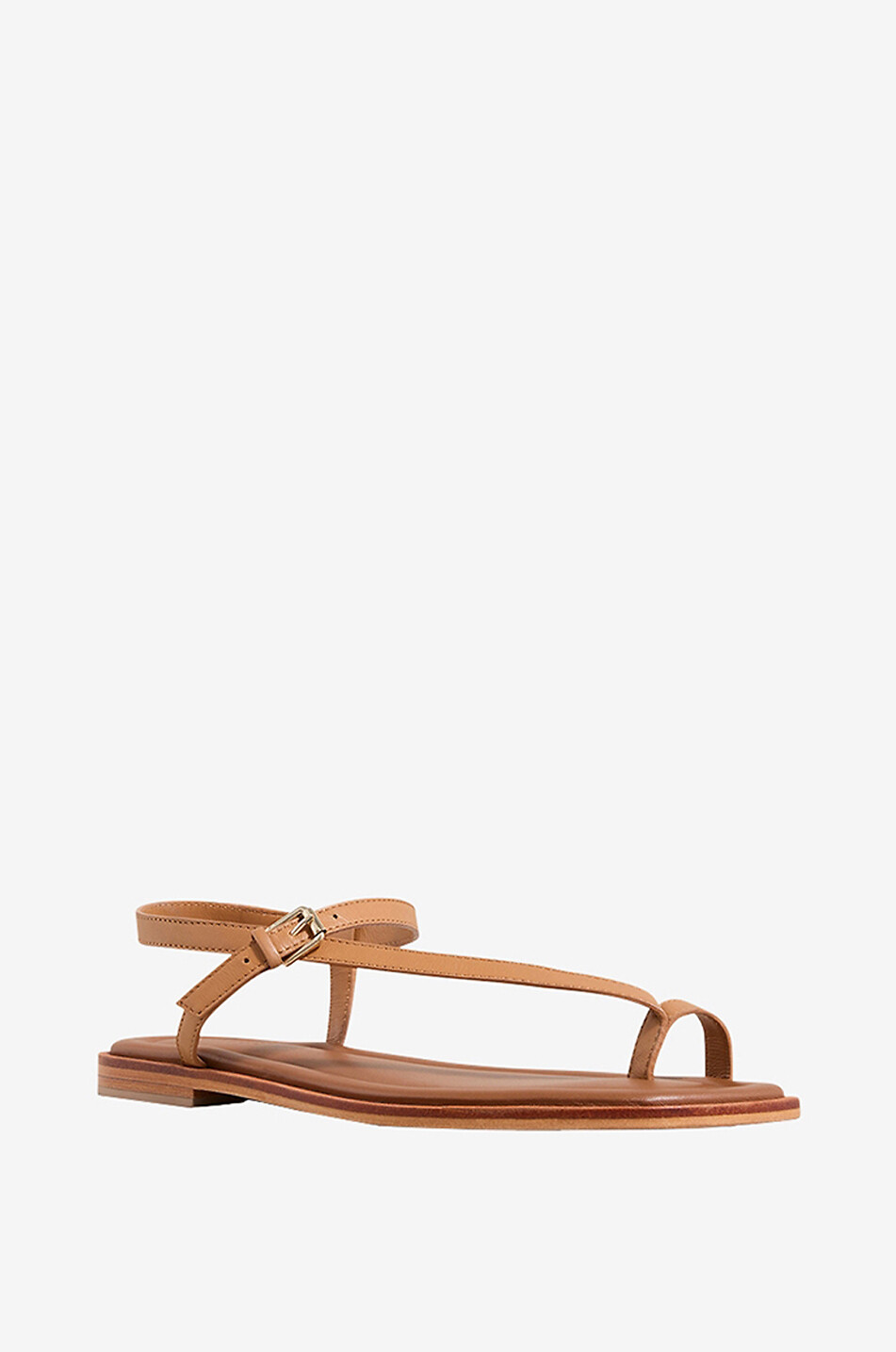 Sandales plates en cuir Pae