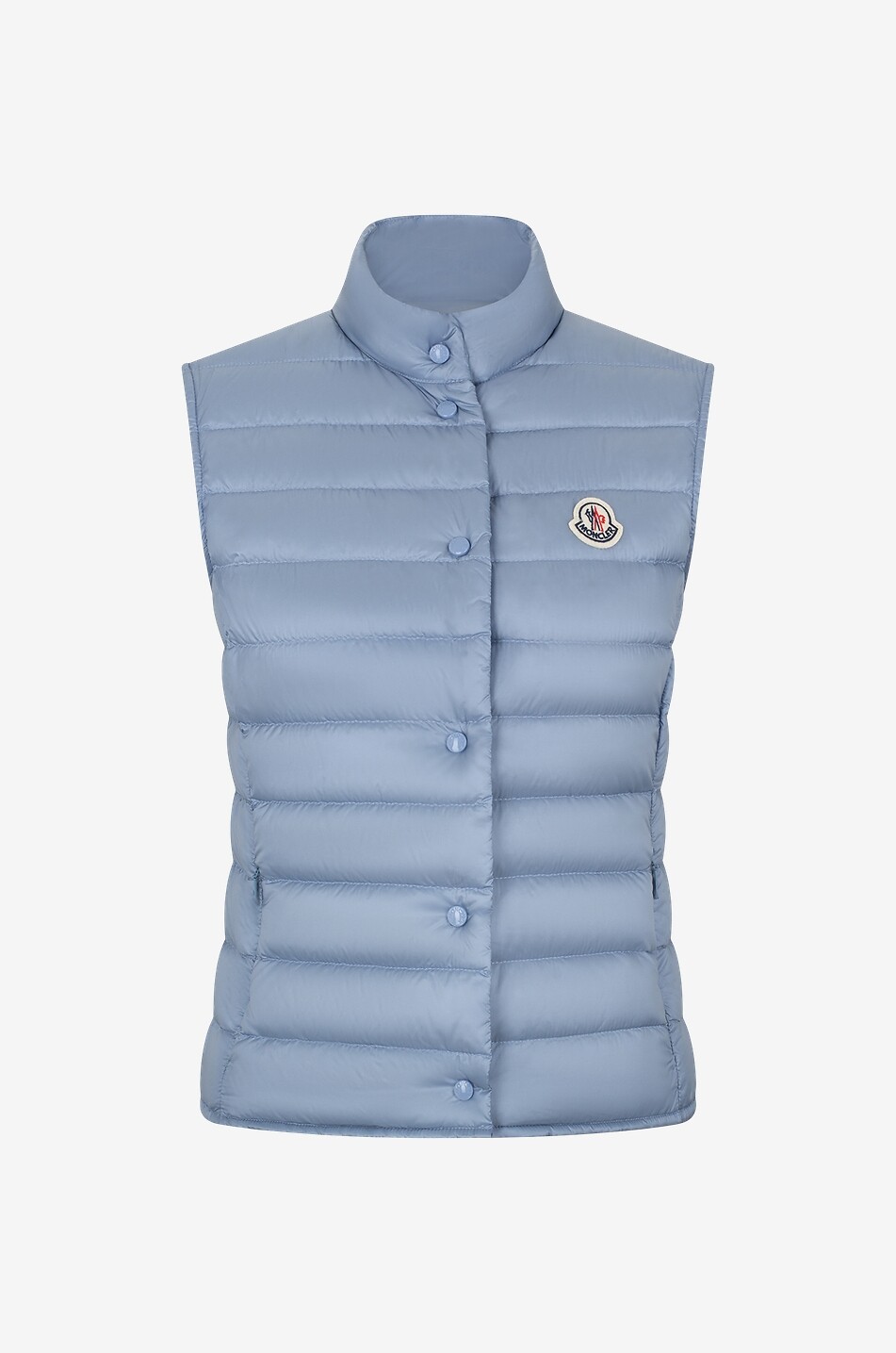 Liane down vest with stand-up collar