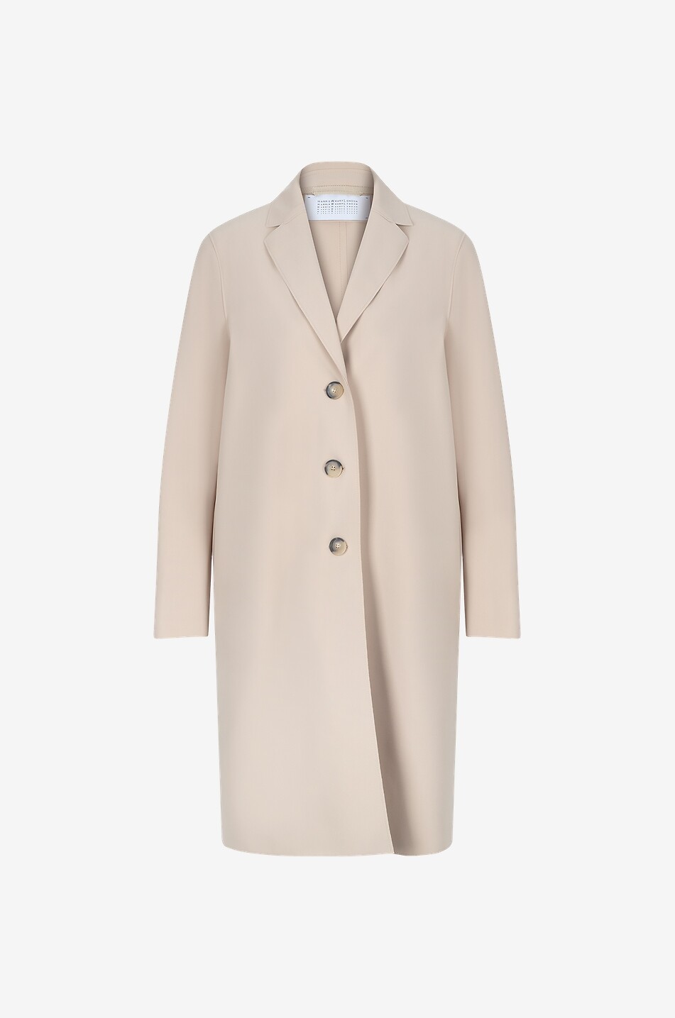 Scuba neoprene three-quarter length coat