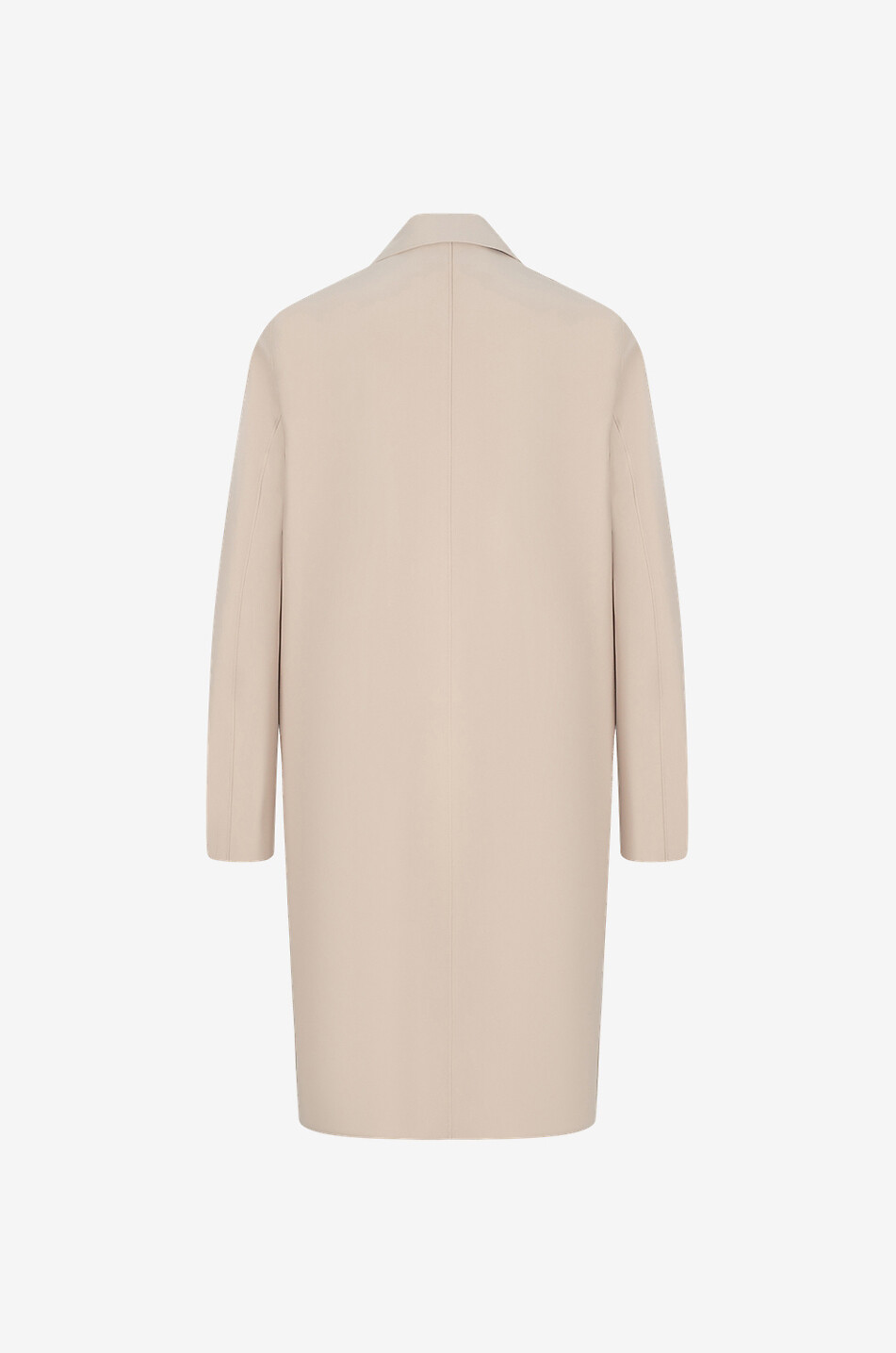 Scuba neoprene three-quarter length coat