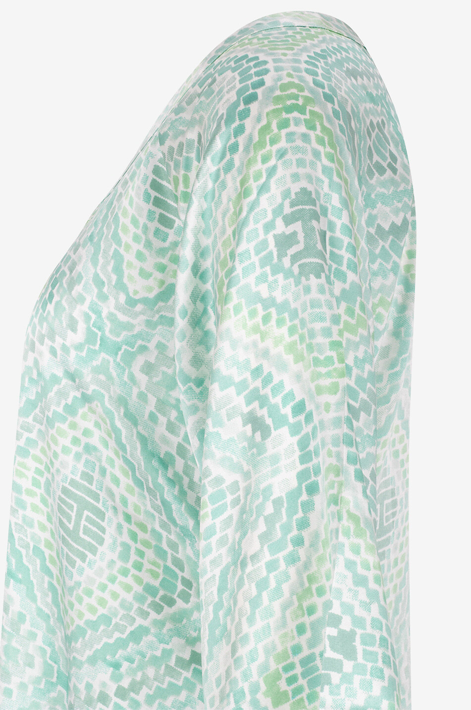 HEMISPHERE Langes Kleid aus Seide mit Mosaikprint Fofa Damen HELLGRÜN 3