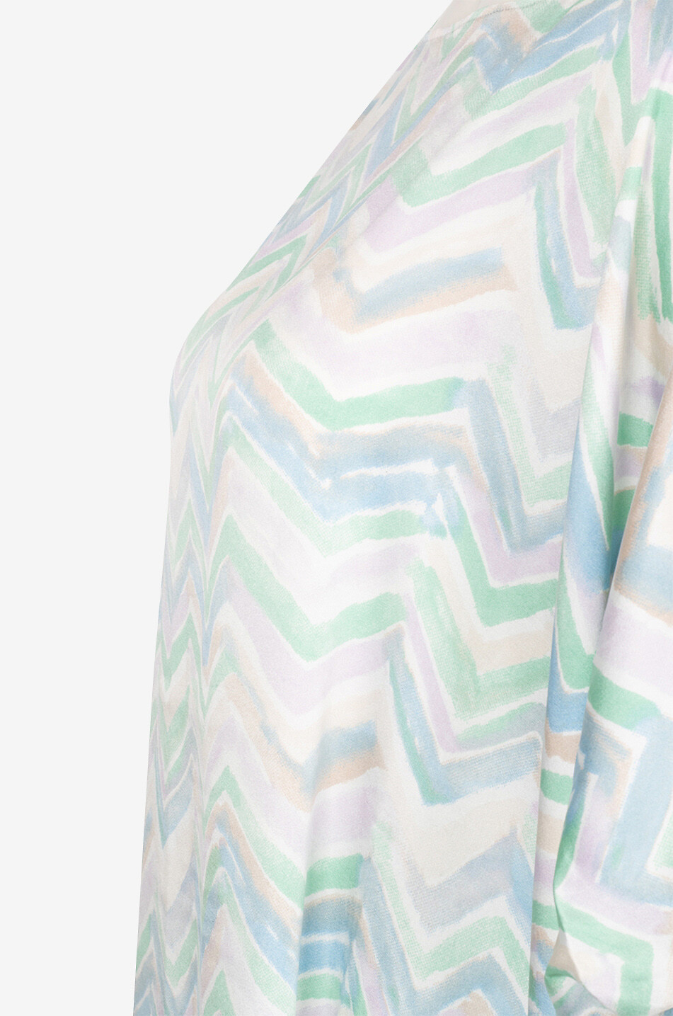 Midikleid aus Seide mit Zickzackprint Fenny