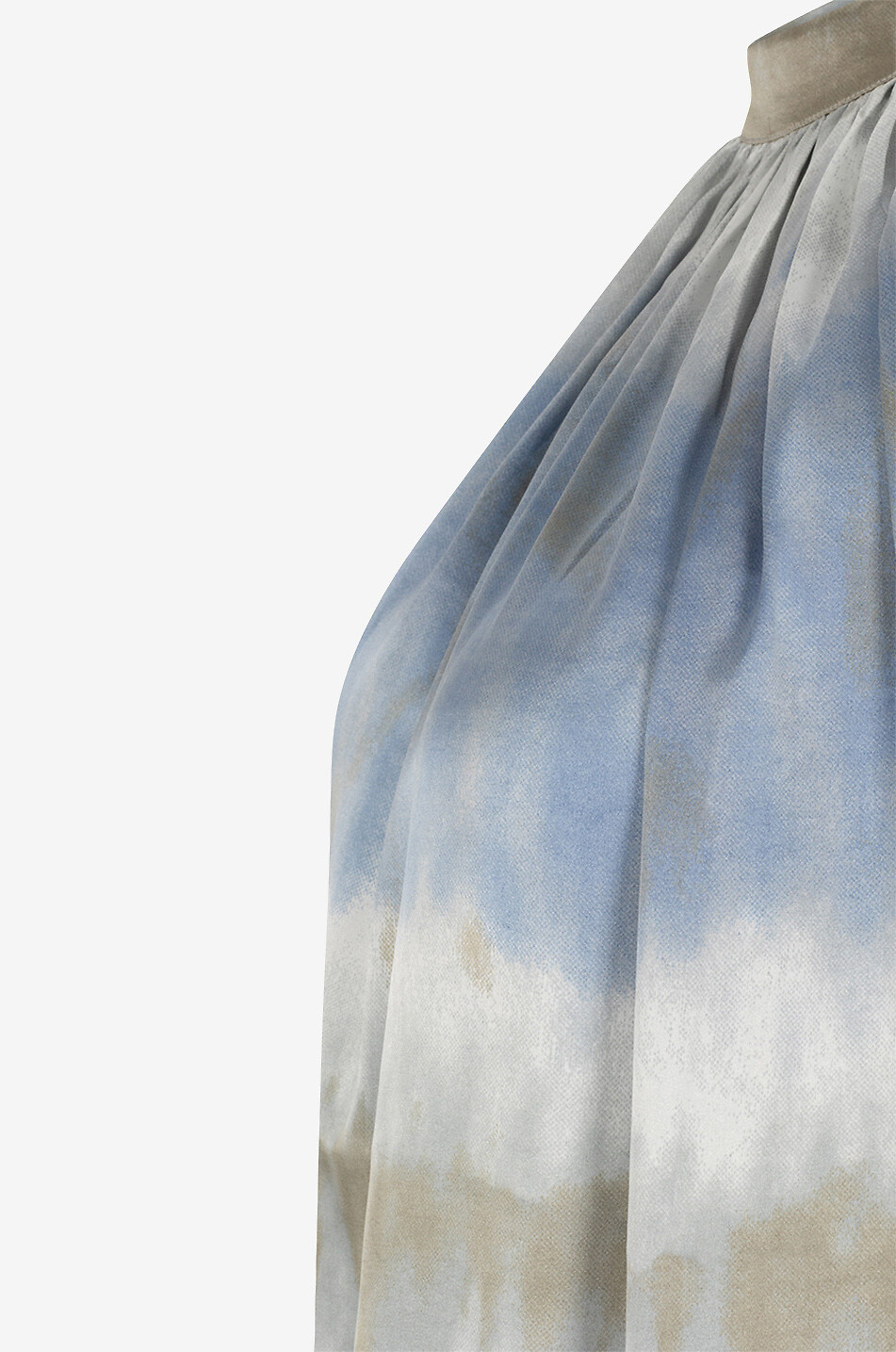 Midikleid aus Seide mit Print Fomi