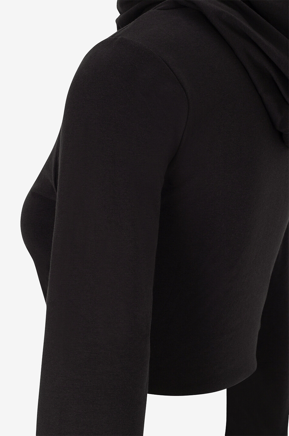 SKIN Sweat-shirt à capuche en coton Halie Femme NOIR 3
