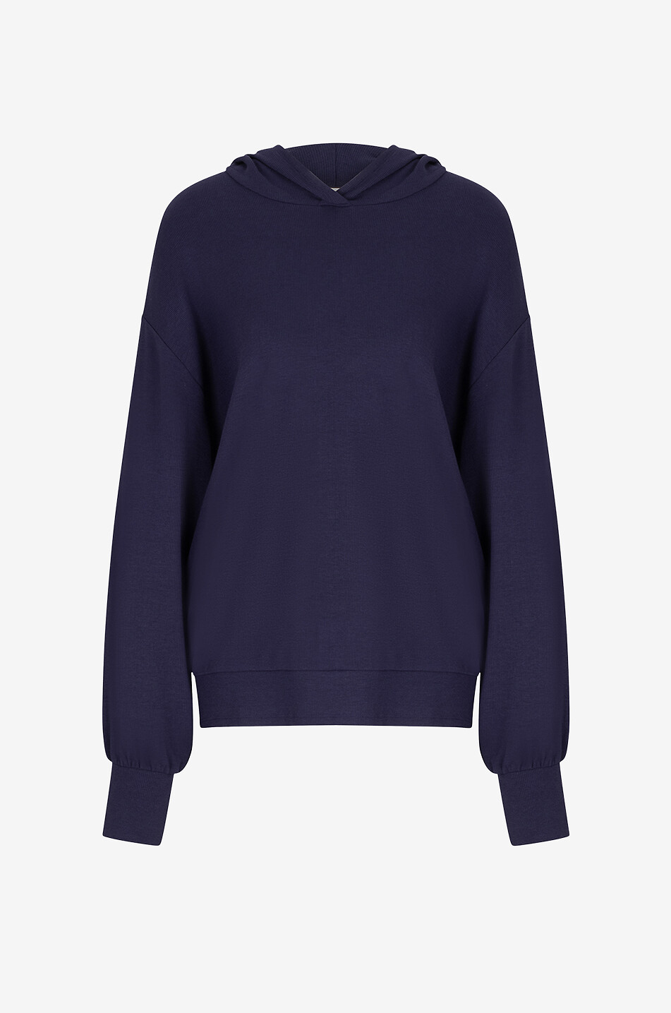 SKIN Nevan cotton hooded sweatshirt Women DARK BLUE 1