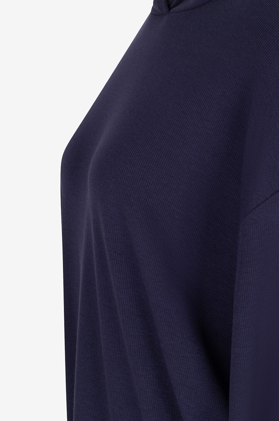 SKIN Nevan cotton hooded sweatshirt Women DARK BLUE 3