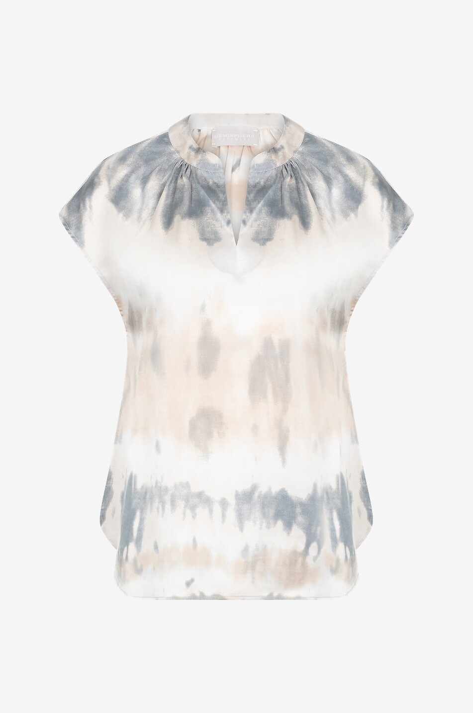 HEMISPHERE Kurzärmeliges Tie-Dye-Top aus Seide Fillipa Damen BUNT 1