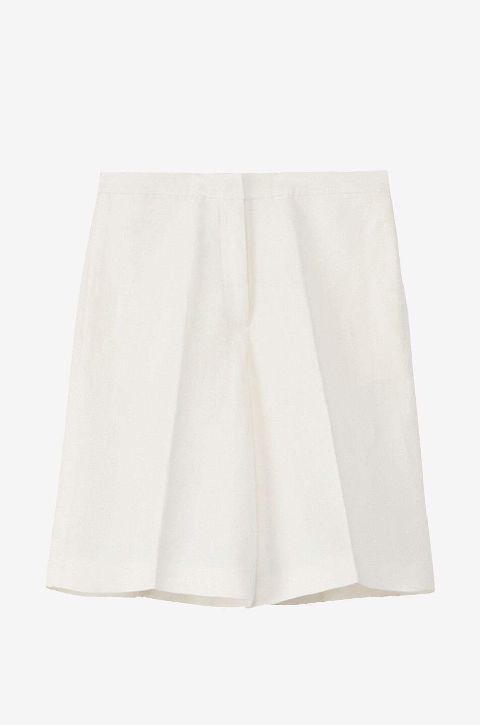 Fliessende Bermudashorts aus Leinenmix-Twill