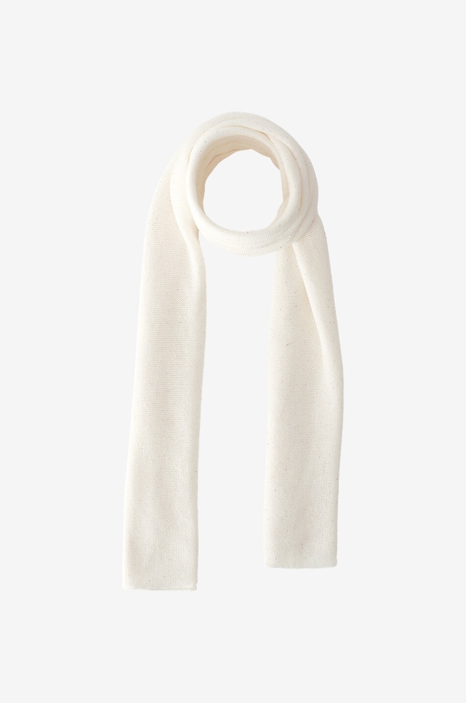 Strick-Stola aus Baumwolle und Leinen mit Pailletten