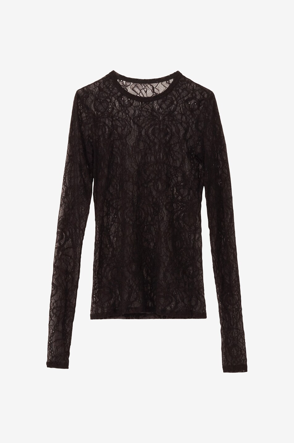 Fabula long-sleeved lace T-shirt