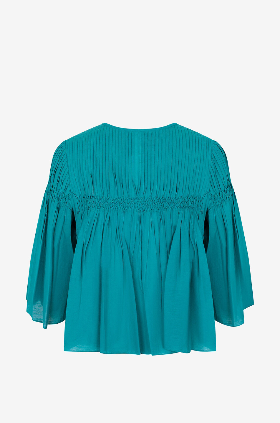 Axeliana cotton blend blouse with pintucks